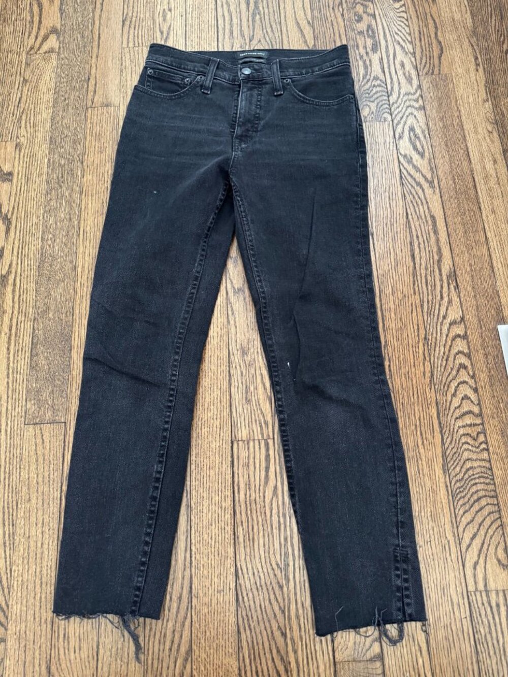 Something Navy Ryder Jeans Black Raw Hem Size 25